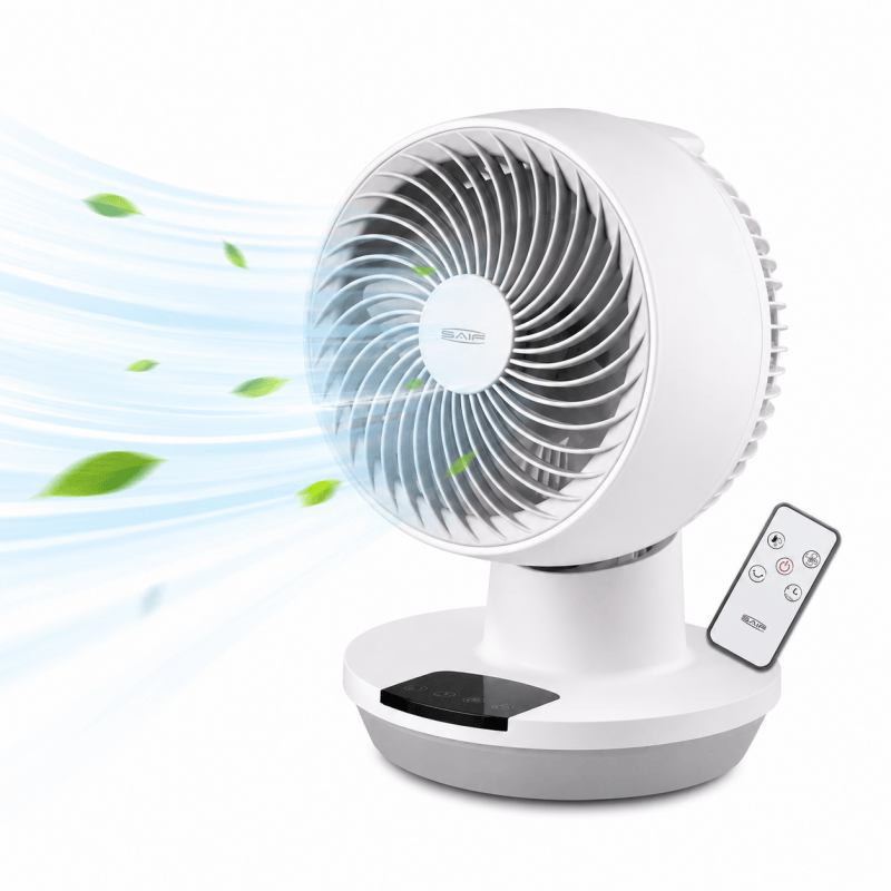 8" Remote Control Table Fan Air Circulator Desk Fan LED Display 3 Speed 50W