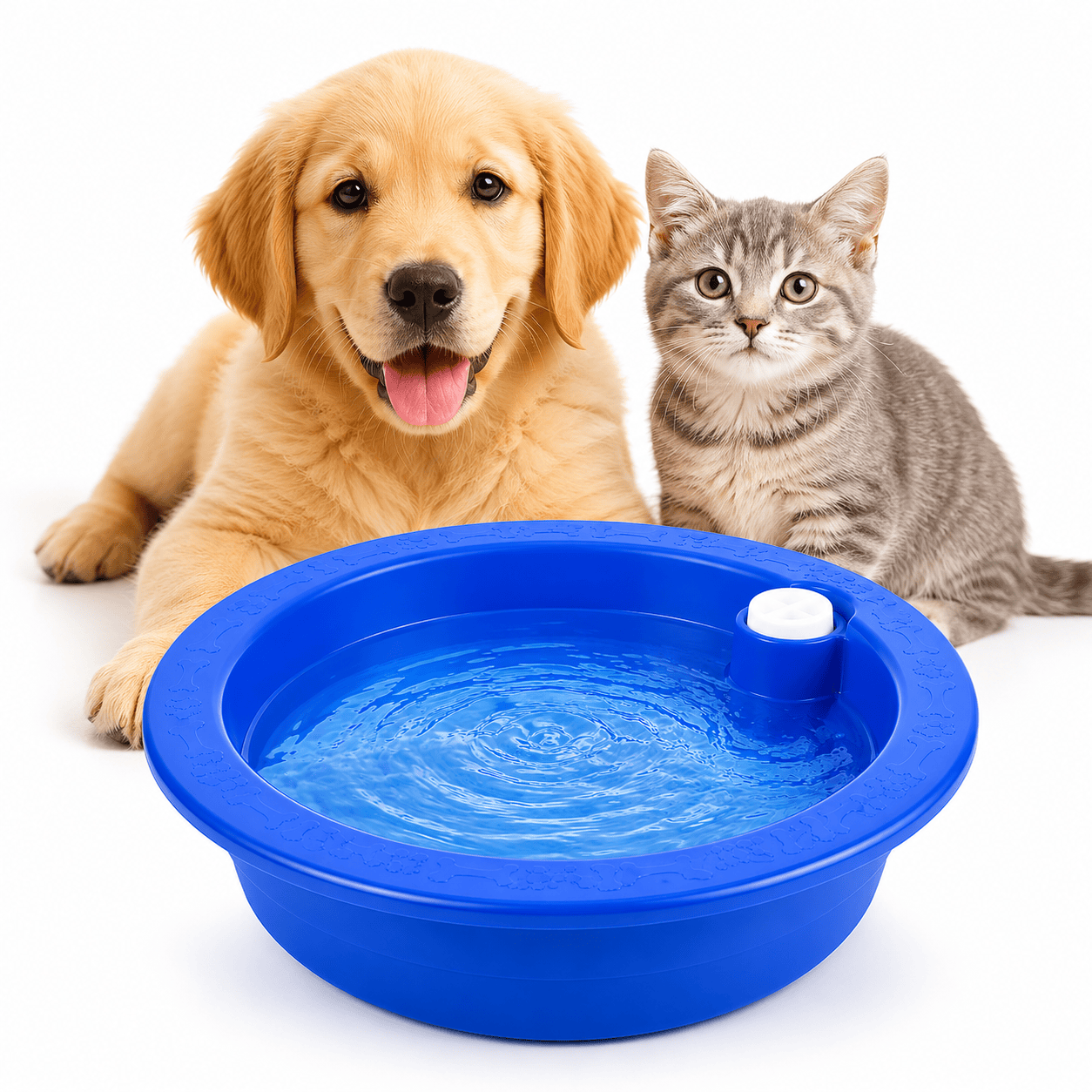 Dog Cat Cooling Water Bowl Freeze Activated Hydration Dish Summer Pet Bowl