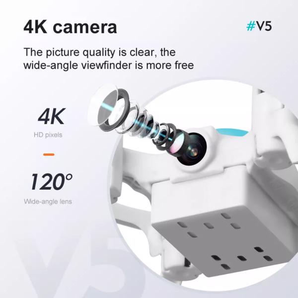 orange 4DRC V5 Kids and Beginners Mini RC Drone V5 RC Quadcopter with 1080P HD Wide Angle Camera,Drones suitable for children and beginners