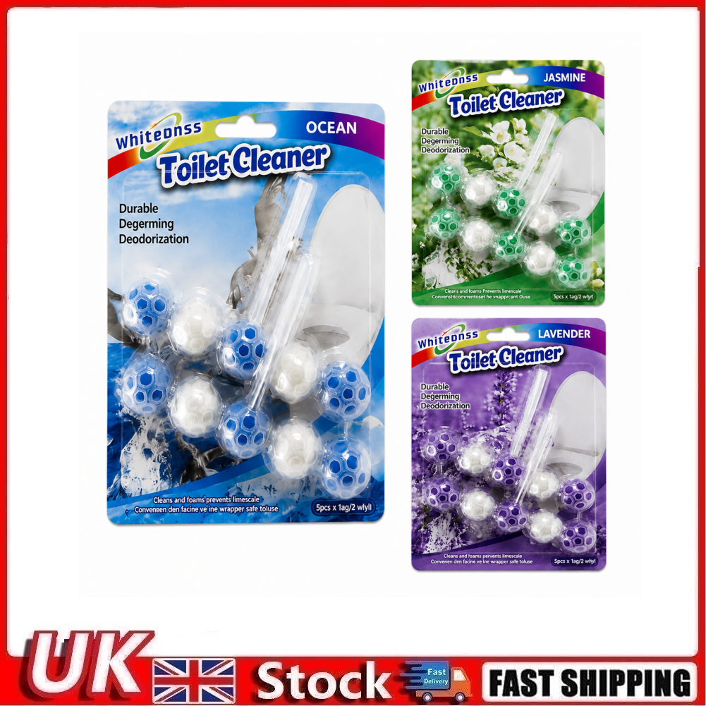 3PCS Toilet Rim Block Cleaner Freshener Jasmine Ocean Lavender Scent