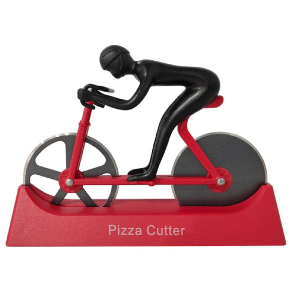 Pizza Cutters, Bicycle Pizza Cutter Dual Stainless Steel Super Sharp Blades Slicer with Non-Stick Coating