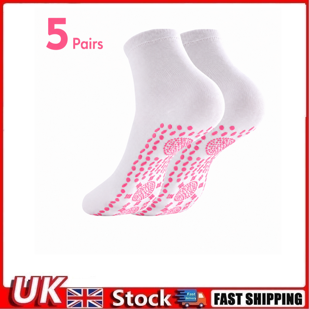 5 Pairs Women’s Grip Yoga Pilates Socks Non Slip Massage UK Size 4-8.5 Taichi