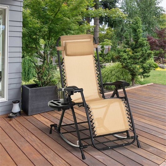 Beige Garden chair / Rocking Chair