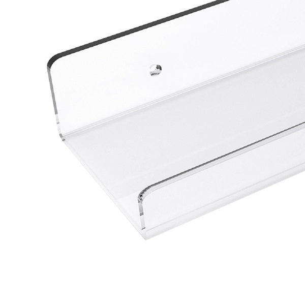 Floating Shelves 15 inch Acrylic Wall Ledge Shelves Clear 4 Pack Invisible Display Bookshelf Organizer