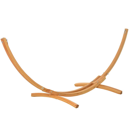 Nature Wood Color Hammock Stand 128"L x 47.25"W x 46.5"H