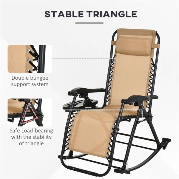 Beige Garden chair / Rocking Chair