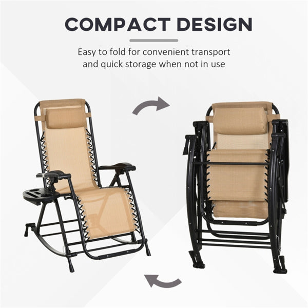 Beige Garden chair / Rocking Chair