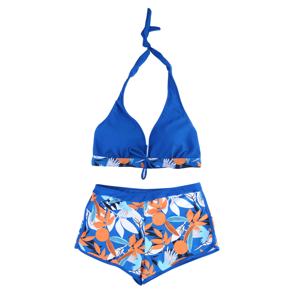 Women's Bikini Set Padded Push Up Crop Tops Boy Shorts Swimsuit Swimwear Bathing