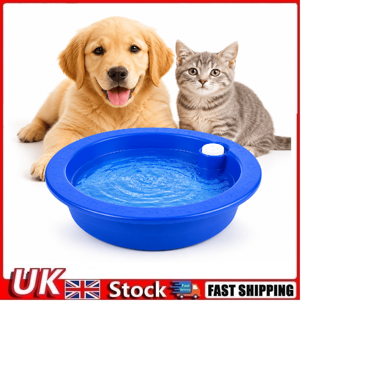 Dog Cat Cooling Water Bowl Freeze Activated Hydration Dish Summer Pet Bowl