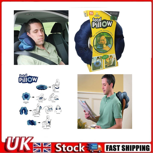 Cozy Total Travel Pillow Comfortable Neck Pillow for Airplane Portable Support Pillow For Travel Office Home - Random color