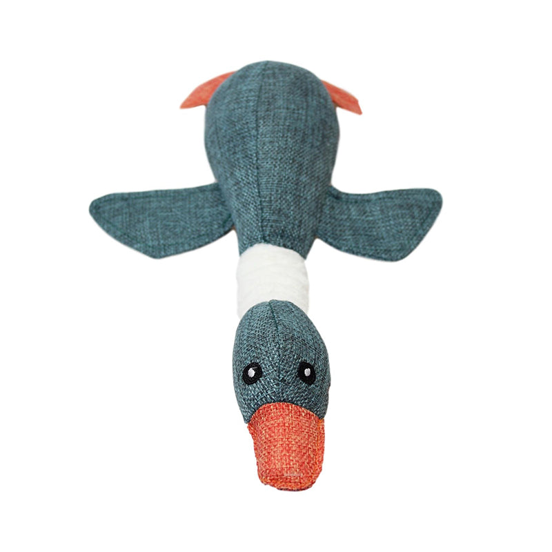 Soft Toy Duck Goose Playing Fetch Teething Pets Toy for Cats Dogs 30 x 7cm - Random Colour