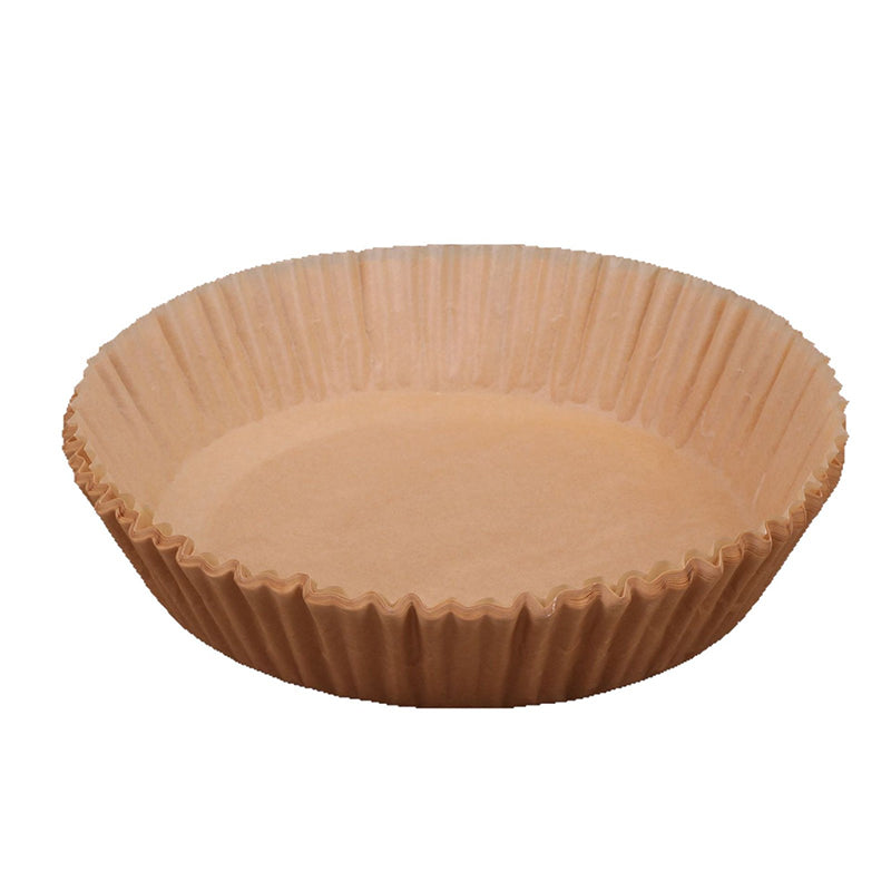 50pcs Kitchen Baking Brown Air Fryer Paper Liners - Round 200 mm