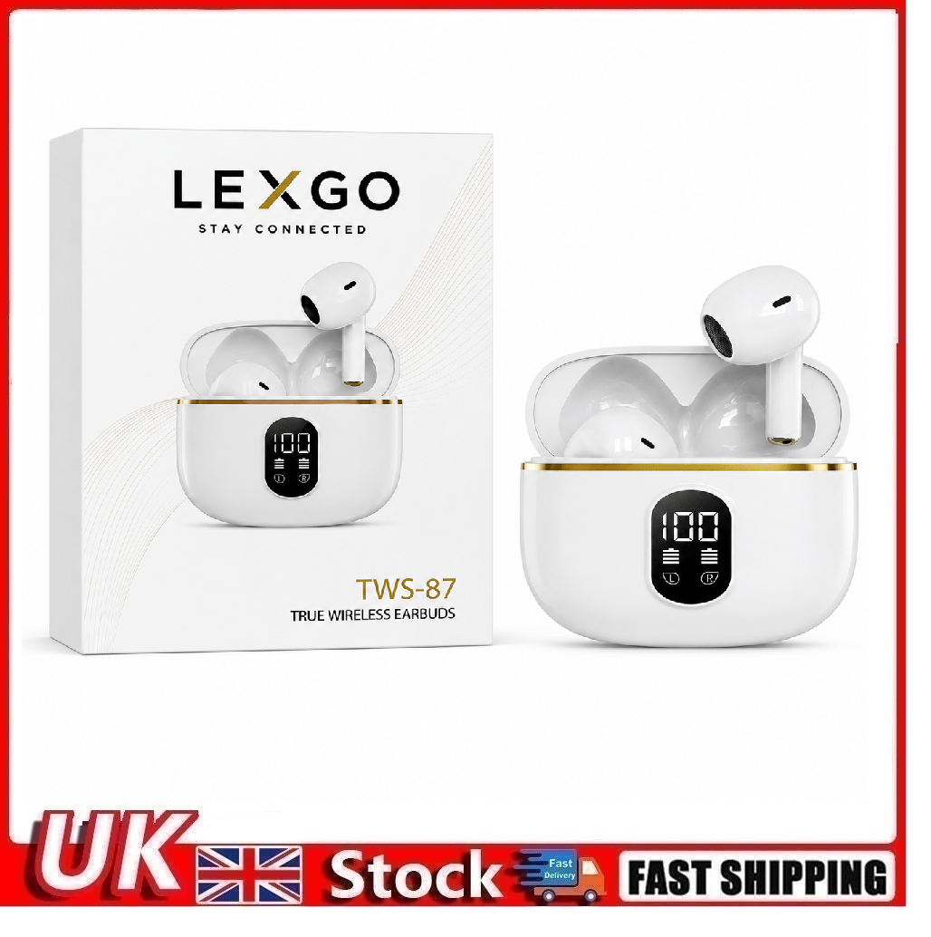 Wireless Earbuds Bluetooth Headphones LED Display Noise Cancelling Sports