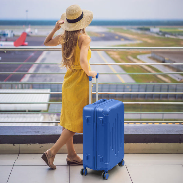 Premium ABS Luggage Suitcase with Non-TSA Lock – 24in Deep Blue 65.00*35.00*27.00cm (25.6*13.8*10.6in)