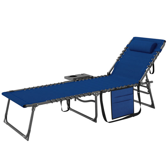 Dark Blue, Gray, Black Armchair/Office Chair/Camping Fishing Chair/Camping Chair (fully lying) 23.6" W x 74.8" D x 12.2" H