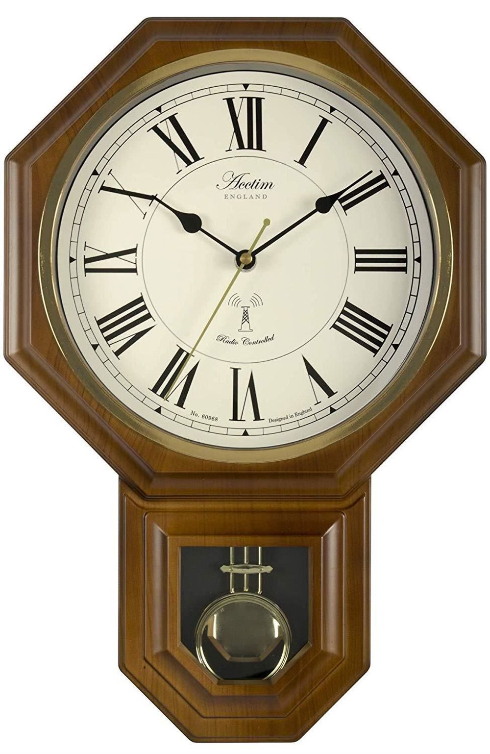 Acctim Yarnton Radio Controlled Pendulum Wall Clock 76086
